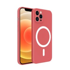Huse silicon cu protectie camera MagSafe Iphone12 Pro Max , Rosu