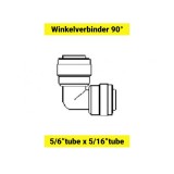 Winkelverbinder, Schlauchverbinder 90&deg; - 5/16&quot;tube x 5/16&quot;tube