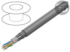 Cablu LANBERG SF/UTP 4x2x24AWG 305m PVC gri &Oslash;6,5mm