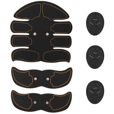 Kit Smart Fitness EMS electrostimulare corporala cu 8 paduri Unisex foto