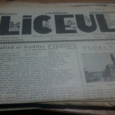 Liceul, anul VI nr. 5-7 ian-apr 1940 revista liceului Principele Carol Bucuresti