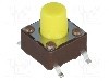 Microintrerupator, 6.2x6.2mm, OFF-(ON), SPST-NO, DIPTRONICS - DTSM-63Y-V-B