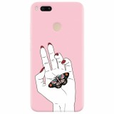 Husa silicon pentru Xiaomi Mi A1, Butterfly In Hand