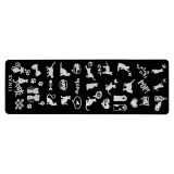 Cumpara ieftin Matrita Metalica Stampila Unghii LUXORISE, Cute Cats