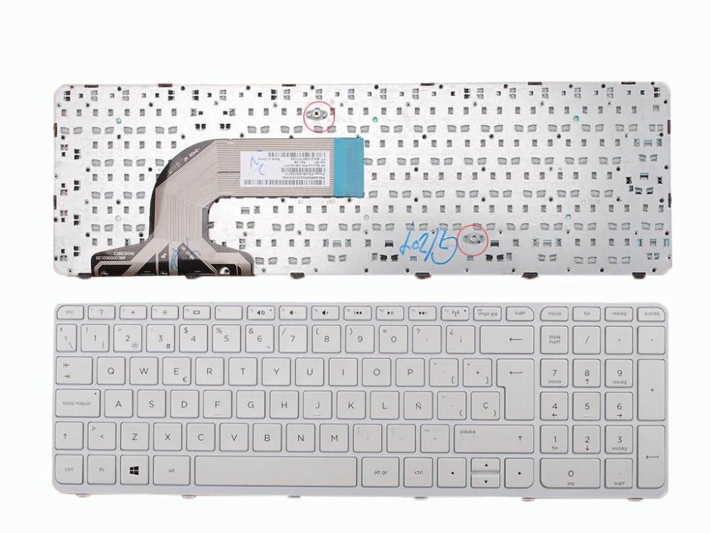 Tastatura laptop HP 15-ac106nq alba UK cu rama | Okazii.ro