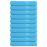 VidaXL Prosoape 10 buc turcoaz 100x200 cm 360 g/m&sup2; 100% bumbac