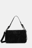 Desigual poșetă ROMEO FLORAL TOTAL BL culoarea negru, 25WAXP41