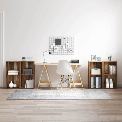 vidaXL Set comodă TV 4 pcs Lemn vechi 37 x 35 x 72 cm Lemn compozit 3393528 foto