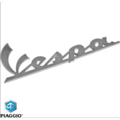 Emblema scris lateral spate stanga &bdquo;Vespa&rdquo; originala Vespa Elettrica - Primavera - Primavera - Sprint 50-125-150cc - montaj lateral