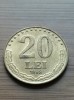 Moneda 20 Lei 1992 Romania aUnc, Luciu de Batere