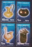 Turcia 2009 ceramica arheologie comori anatoliene artefacte din frigieni serie 4v neștampilată