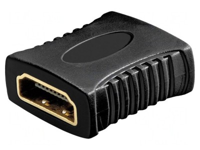 Adaptor HDMI Negru Dual-Soclu foto