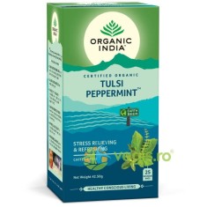 Ceai Tulsi cu Menta (Amestec Adaptogen Reimprospatant) Ecologic/Bio 25dz