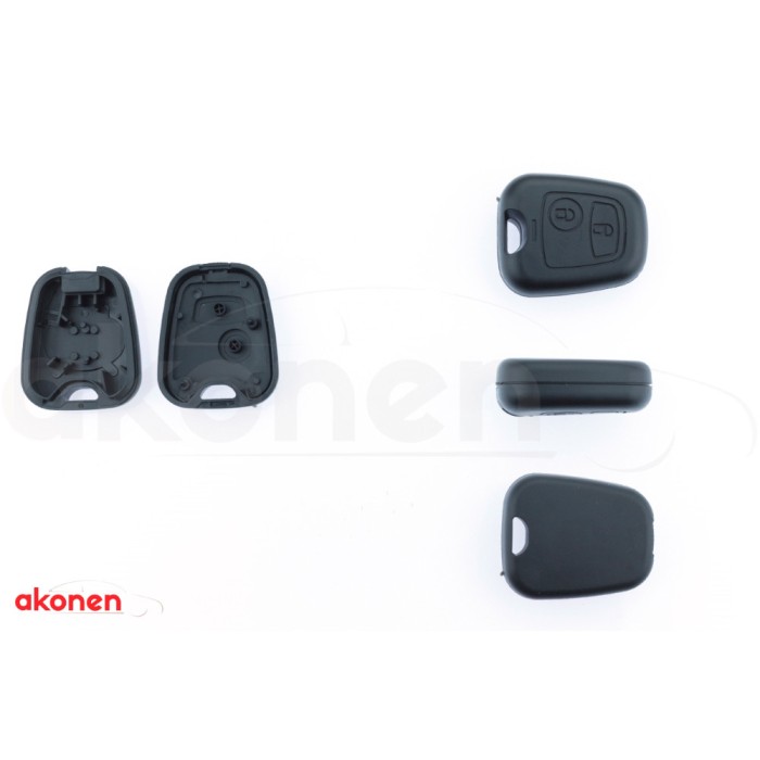 Carcasa Cheie Contact Pentru Citroen Berlingo / C1 / C2 / C3 / C5 / Saxo / Xsara Picasso, 2 Butoane, Fara Cheie Akonen 004CT002