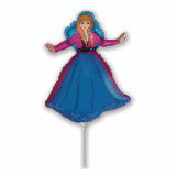 Balon folie, model Frozen Princess, Anna, 35 cm