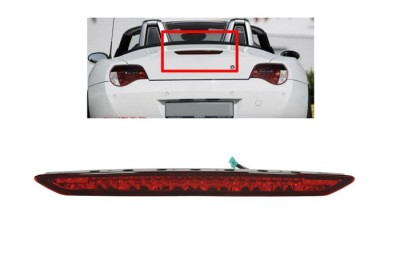 Lampa stop frana Bmw Z4 (E85), 02.2003-09.2008, Cabrio, Roadster, Parte Centrala, Spate, LED; rosu; Omologare: ECE/SAE, TYC foto