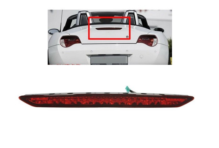 Lampa stop frana Bmw Z4 (E85), 02.2003-09.2008, Cabrio, Roadster, Parte Centrala, Spate, LED; rosu; Omologare: ECE/SAE, TYC