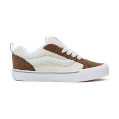 Vans tenisi de piele Knu Skool femei, culoarea bej, VN0009QCBLU1