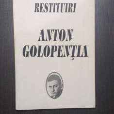 RESTITUIRI - ANTON GOLOPENTIA