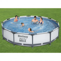 Bestway Set de piscina Steel Pro MAX, 366 x 76 cm GartenMobel Dekor