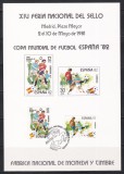 Spania 1982 - Cupa Mondială de fotbal - Spania, Carton Filatelic, Stampilat