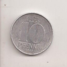 Moneda Germania - 10 Pfennig 1983 A