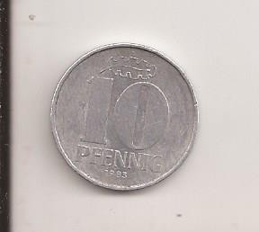 Moneda Germania - 10 Pfennig 1983 A