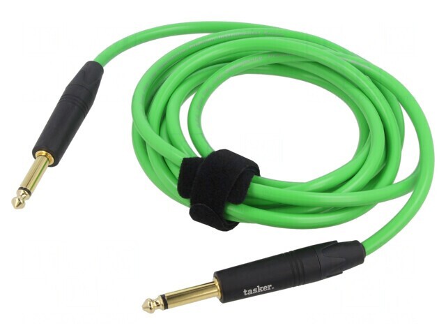 Cablu Jack 6,3mm 2pin Verde 3m