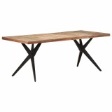 Cumpara ieftin Masa de bucatarie, 200x90x76 cm, lemn masiv reciclat