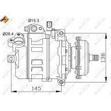 Compresor climatizare Vw Multivan 5, Phaeton (3d), Touareg (7L), Transporter 5 Nrf 32148