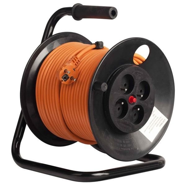 Derulator 4 prize Schuko 230V, 16A, 25m, 3x2.5mm, IP20 ProAdvanced PowerfulTools
