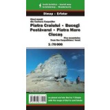 Bucegi, Piatra Craiului, Postavarul, Piatra Mare, Ciucas (Romania) M 1:70,000 Hiking Map - Wanderkarte