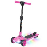 AIYAPLAY Trotinetă electrică pentru copii 6+ ani, pliabilă 3 roți pornire zero, viteză maximă 8 km/h 64 x 29 x 83 cm roz | Aosom Romania