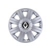 Set 4 capace roti Cosmos cromat R15, pentru gama auto Renault, Autohelix MSA