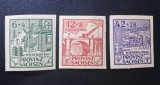Germania Zona de Ocupație Sovietică Provincia Saxonia 1946 Reconstrucție Serie Completă Nedantelată 3 Timbre MNH Neștampilat - TG1