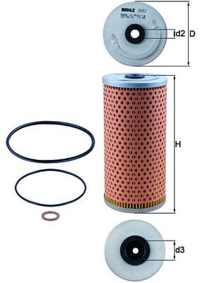 MAHLE OX 92D Filtru ulei foto