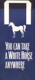 PG3 Pungă din h&acirc;rtie cu reclamă la whisky &bdquo;White Horse&rdquo;