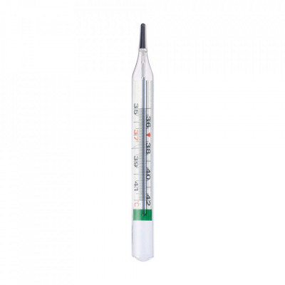 Termometru medical fara mercur EASYCARE clasic, din sticla foto