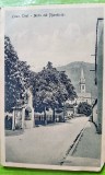 G371C-I- Carte postala circulata 1918-Nobilul Colonel Joseph Leidl Colonel KUK imperiul austriac cu ștampila militara kuk de razboi. Leinz Biserica.