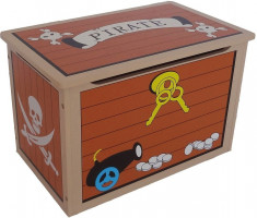 Ladita din lemn pentru depozitare jucarii Brown Treasure Chest foto