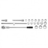 Set chei tubulare cu antrenor 3.4&quot;, 20 buc, marime chei 19-50 mm, Yato