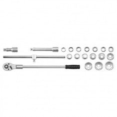 Set chei tubulare cu antrenor 3.4&quot;, 20 buc, marime chei 19-50 mm
