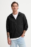 Tommy Jeans geacă culoarea negru, de tranzitie, DM0DM21669