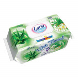 Set 120 Servetele Umede Lara, cu Aloe Vera, Fara Alcool si Parabeni, Servetele Umede cu Aloe Vera, Servetele Umede Aloe Vera, Servetele Umede Fara Alc