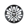 Set 4 capace roti Flash Gri-Negru R14 pentru gama auto Dacia, Autohelix MSA