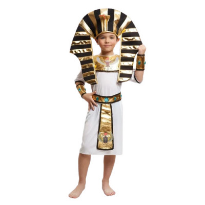 Costum faraon egiptean pentru baieti 120-130 cm 7-9 ani foto