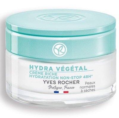 Cremă Hydra V&amp;eacute;g&amp;eacute;tal pentru hidratare intensă 48 de ore (Yves Rocher) foto