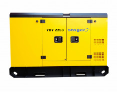 Generator de curent insonorizat, trifazat Stager YDY22S3, 20 kVA, 29A, diesel, 1500 rpm foto