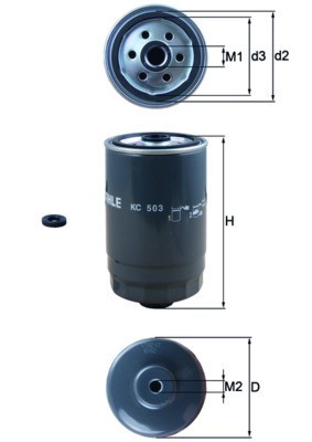 MAHLE KC 503D filtru combustibil