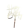 Decoratiune topper pentru tort, flippy, model happy birthday, tematica aniversare, arginitu, 10 cm